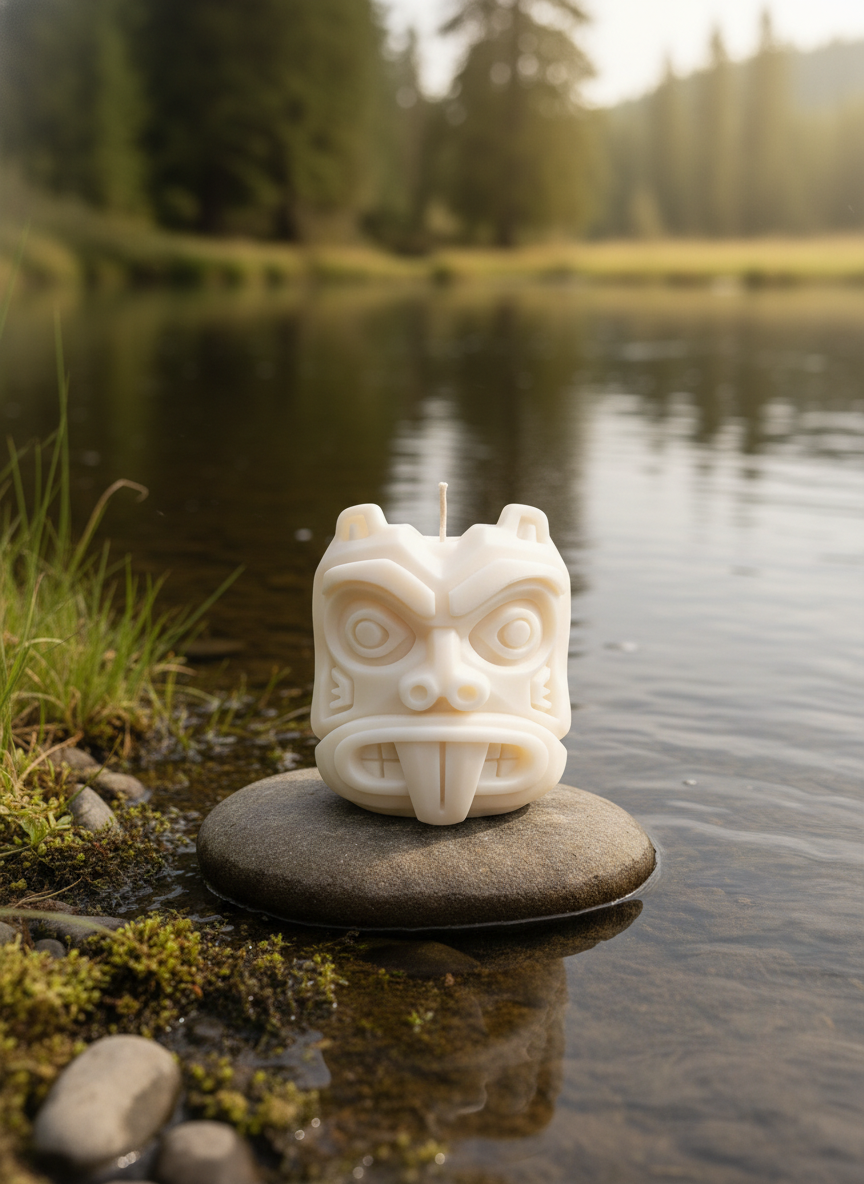 Beaver – The Sacred Builder   Approx. 4 inches (H) x 4 inches (W)